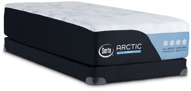 Serta Arctic Medium Hybrid Low-profile Mattress Set