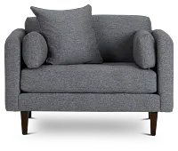 Casen Dark Gray Fabric Chair