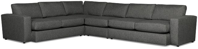 Brantley Dark Gray Fabric Medium Two-arm Sectional