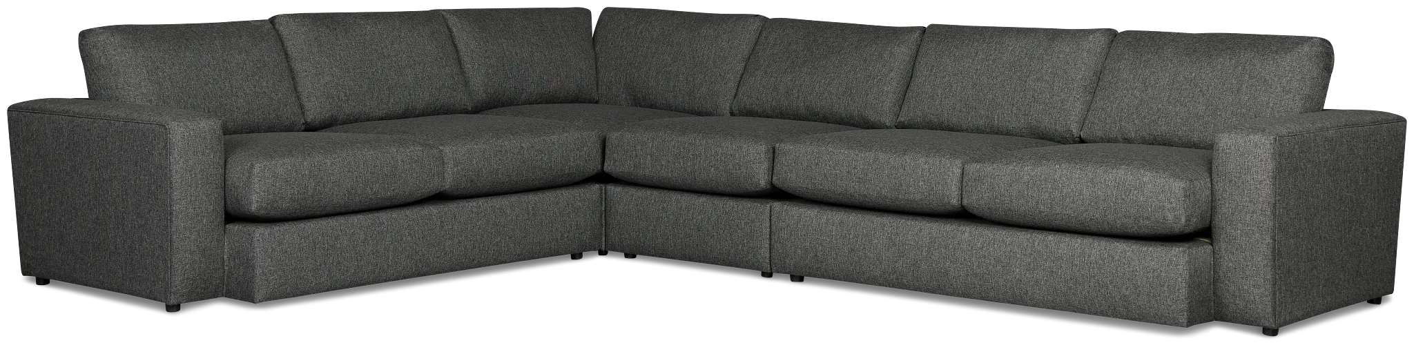 Brantley Dark Gray Fabric Medium Two-arm Sectional