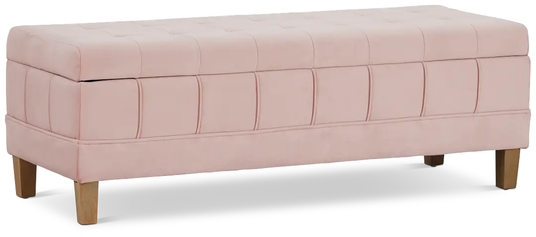 Crosby Pink Storage Bench Crosby Pink Storage Bench