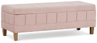 Crosby Pink Storage Bench