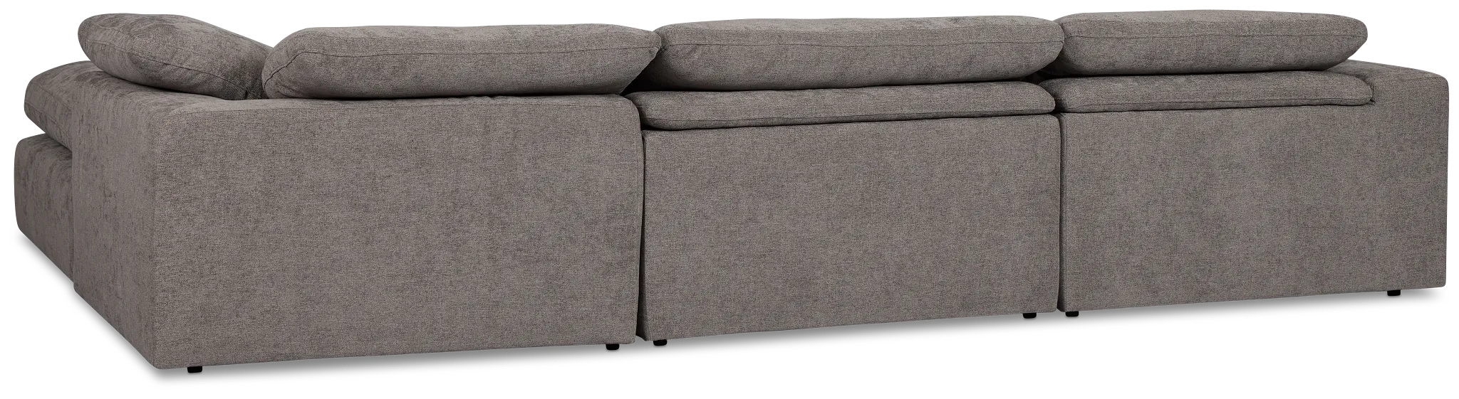 Drift Dark Gray Fabric Small Dual Power Right Bumper Sectional