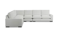 Edgewater Revenue White Large Two-arm Sectional