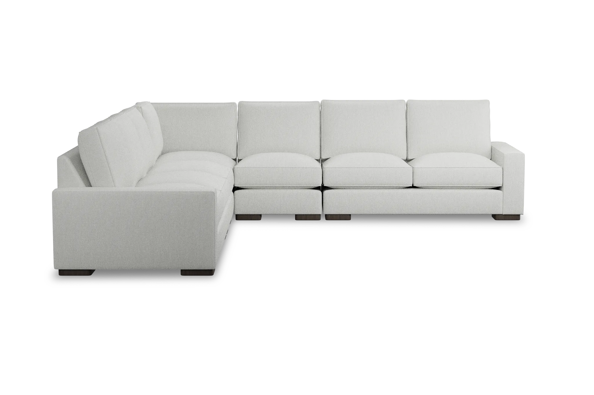 Edgewater Revenue White Large Two-arm Sectional