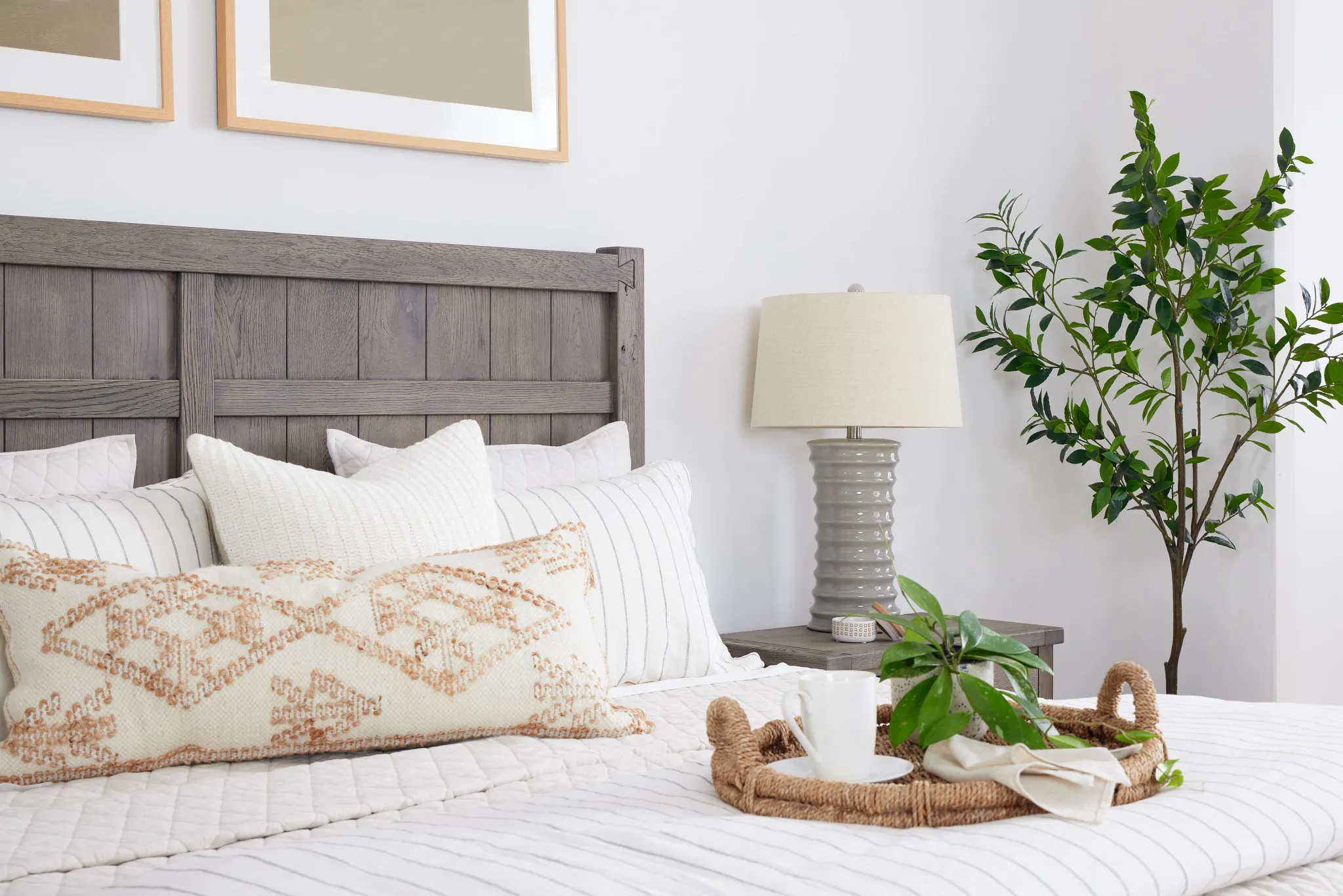 Salt Lake Gray Panel Bed