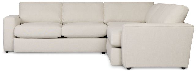 Brantley Light Beige Fabric Small Two-arm Sectional