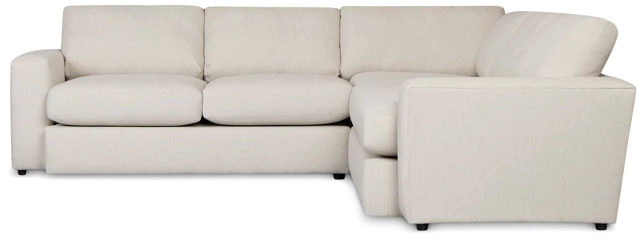 Brantley Light Beige Fabric Small Two-arm Sectional