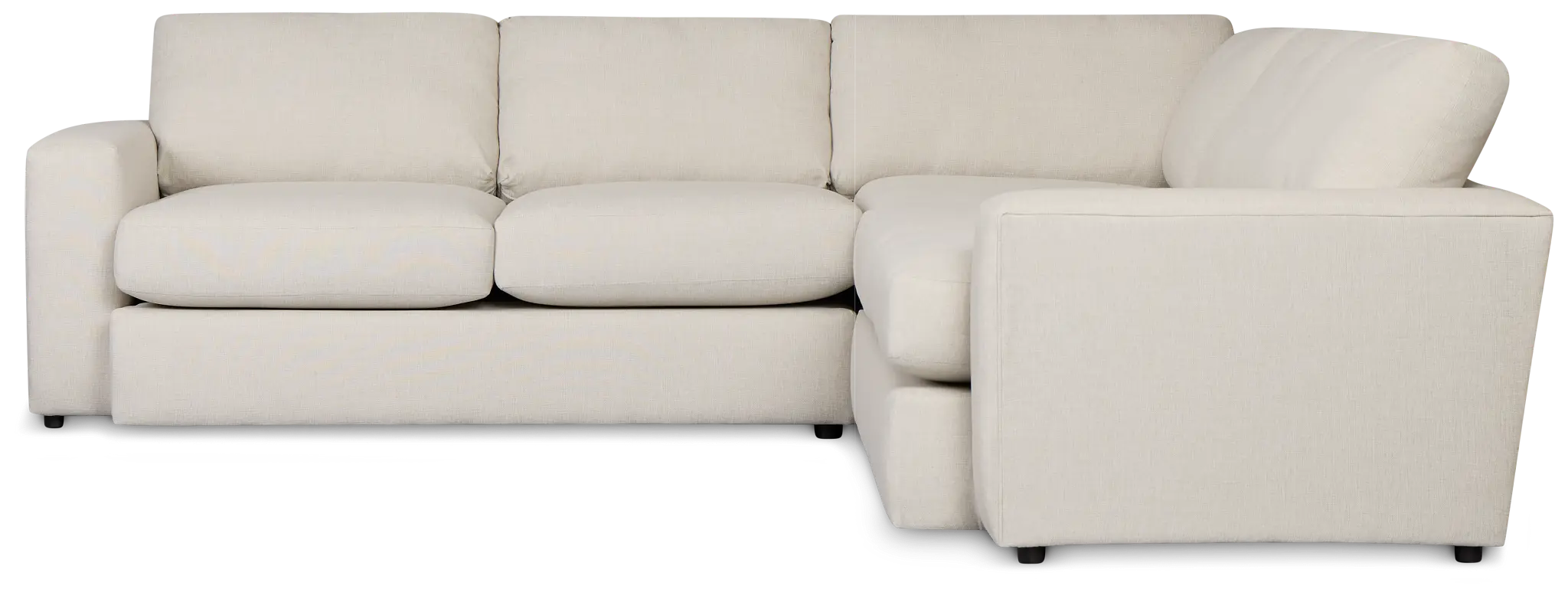 Brantley Light Beige Fabric Small Two-arm Sectional Brantley Light Beige Fabric Small Two-arm Sectional