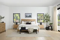 Highland Light Tone Panel Bed