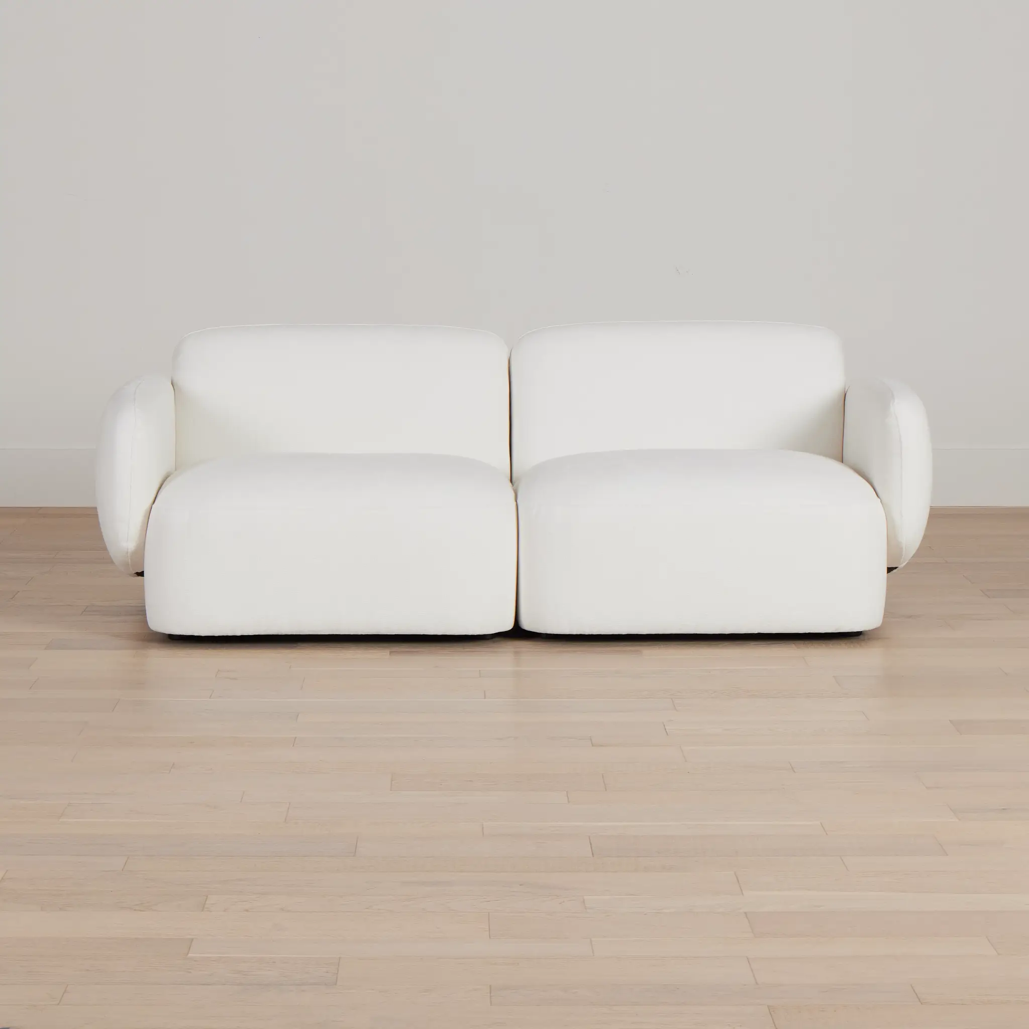 Halsey White Fabric 2-piece Modular Sofa Halsey White Fabric 2-piece Modular Sofa