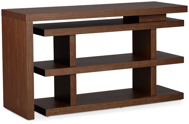 Olympia Mid Tone Wood L Desk