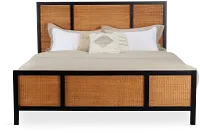 Venice Black Woven Panel Bed