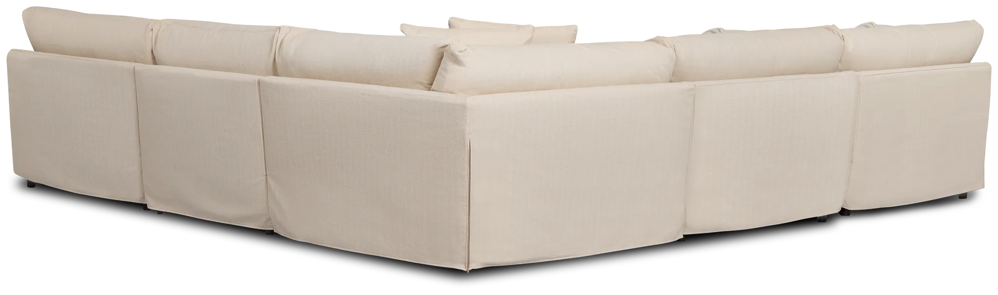 Marren Beige Fabric Large Two-arm Sectional