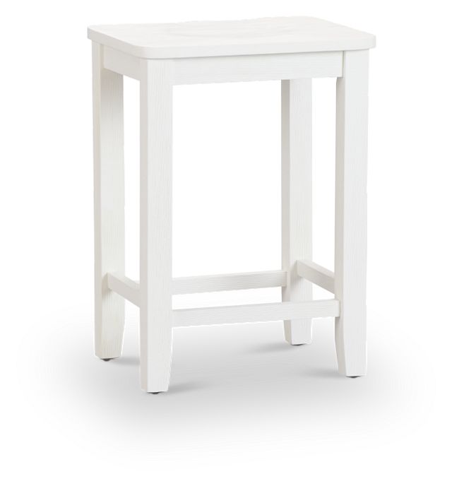 Woodstock Whitewood 24" Backless Barstool