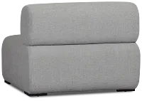 Celeste Light Gray Fabric Armless Chair