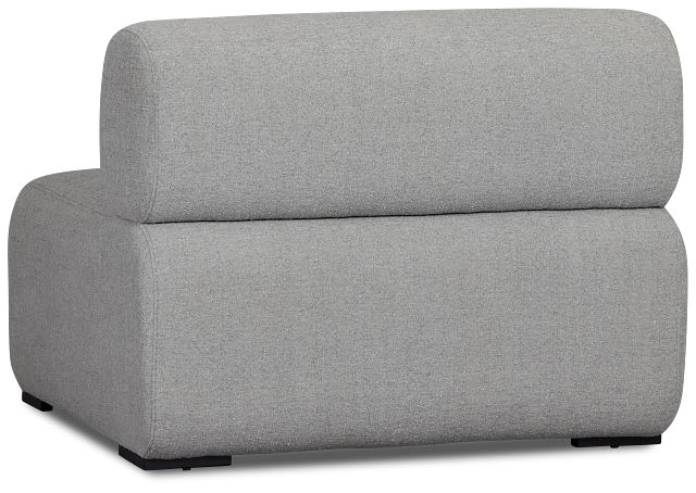 Celeste Light Gray Fabric Armless Chair