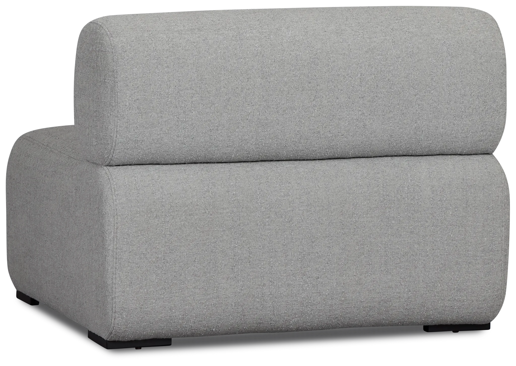 Celeste Light Gray Fabric Armless Chair