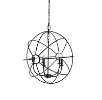 Kendra Black Metal Chandelier