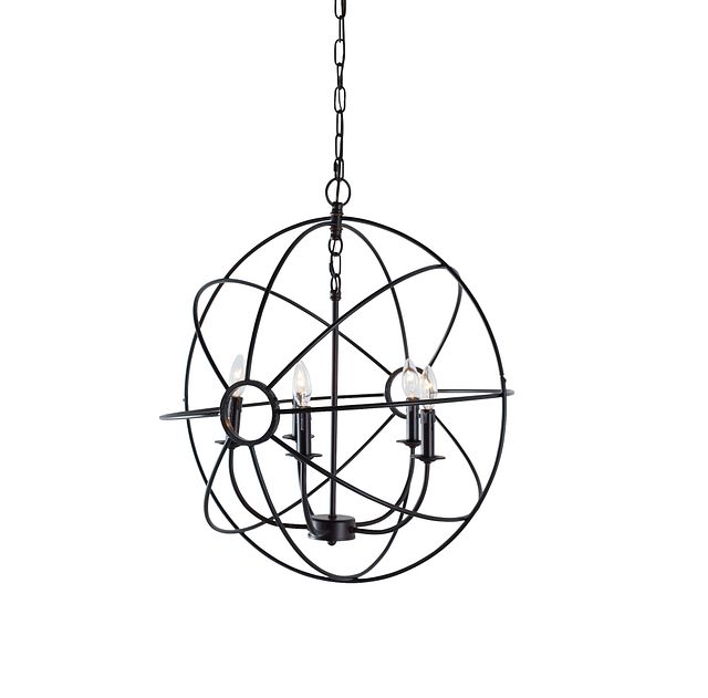 Kendra Black Metal Chandelier