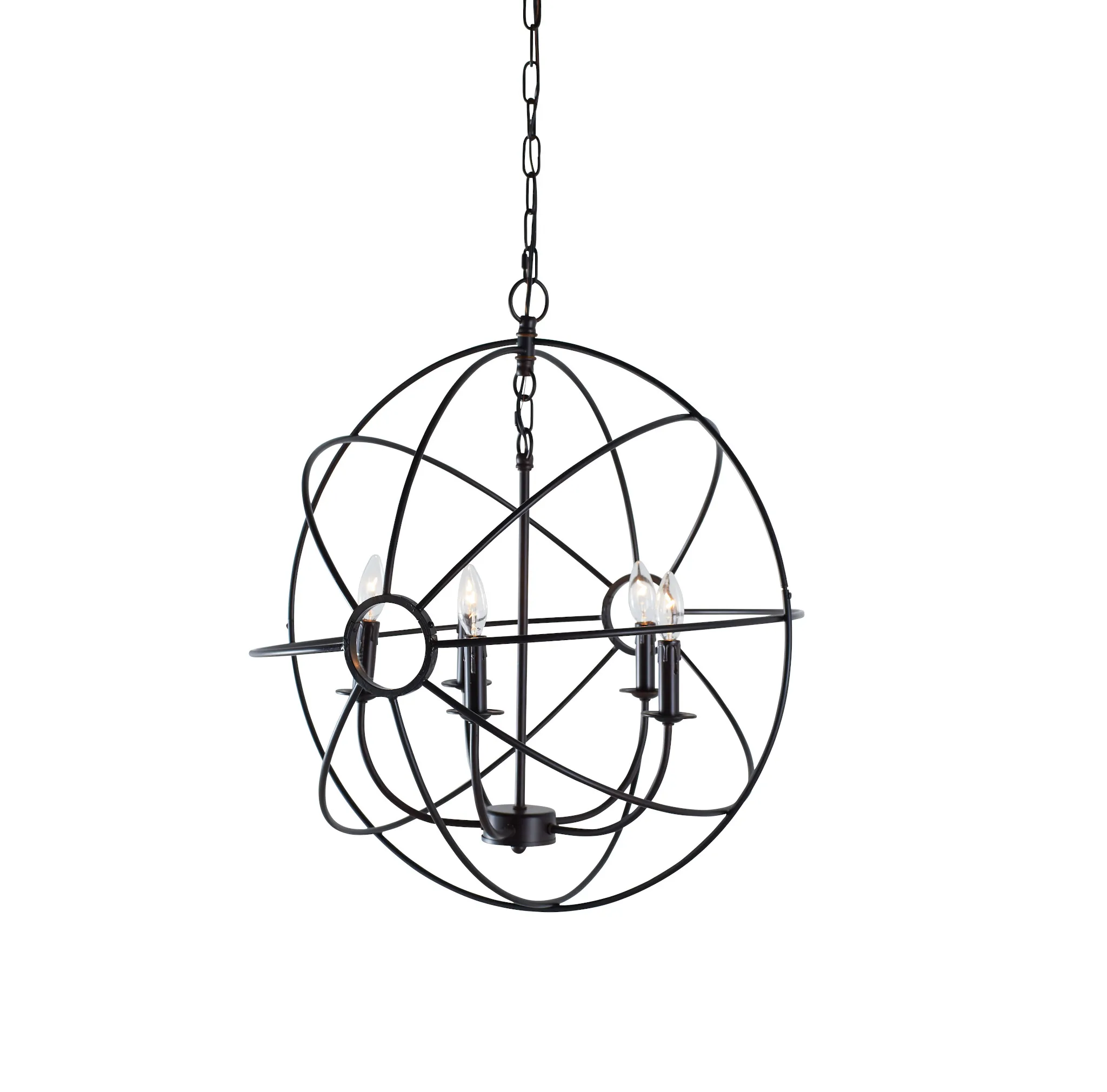 Kendra Black Metal Chandelier