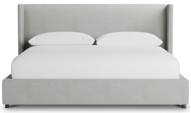 Captiva Sutton Gray 48" Upholstered Shelter Bed