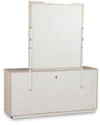 Brasilia Light Beige Dresser & Mirror