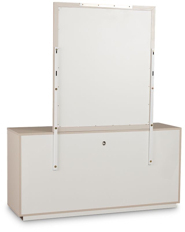Brasilia Light Beige Dresser & Mirror