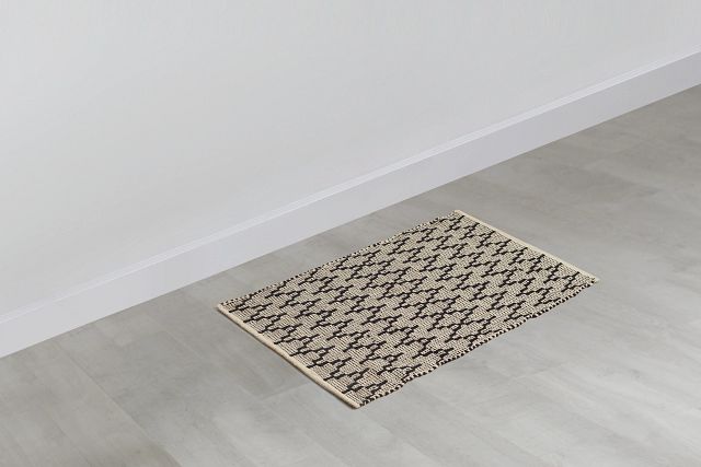 Nair Black 2x3 Area Rug