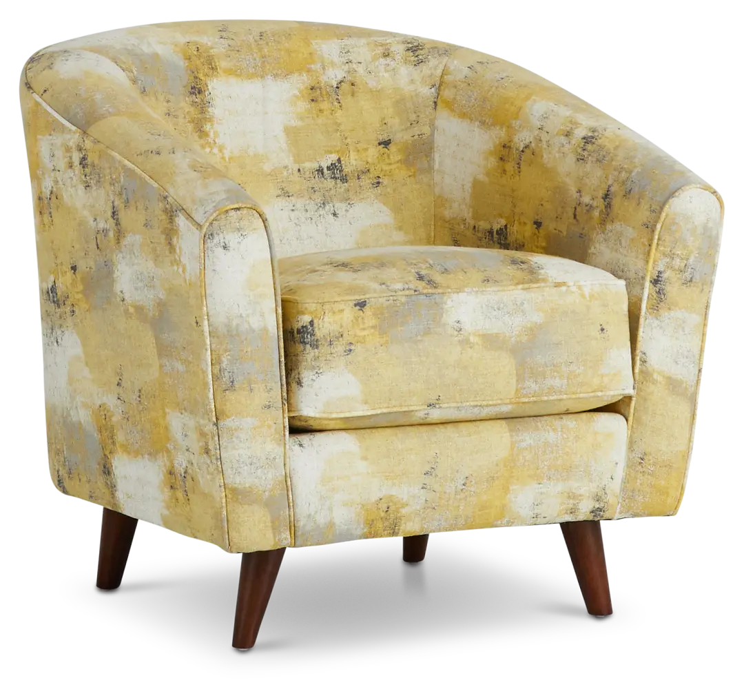 Antalya Yellow Fabric Accent Chair Antalya Yellow Fabric Accent Chair