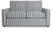 Siesta Sea Lane Dark Blue Fabric Loveseat