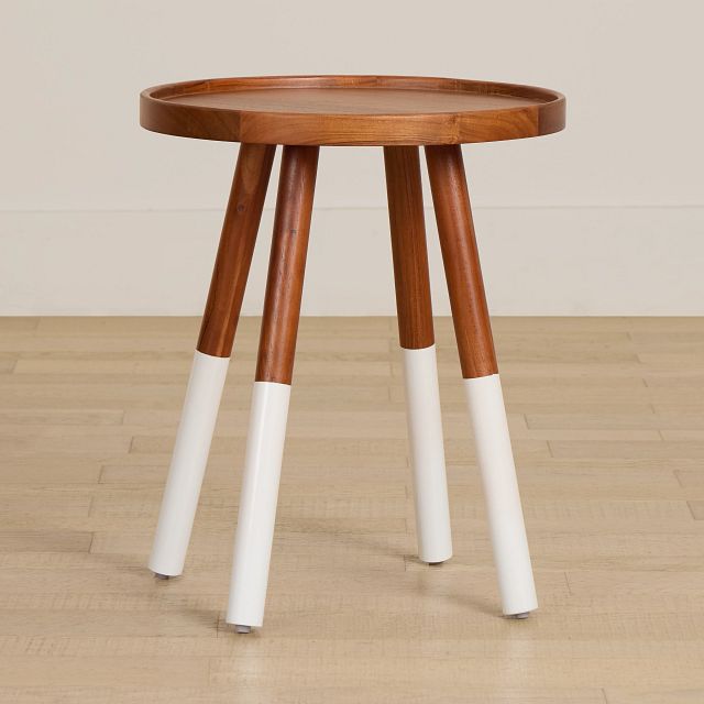 Daisy Mid Tone Round End Table