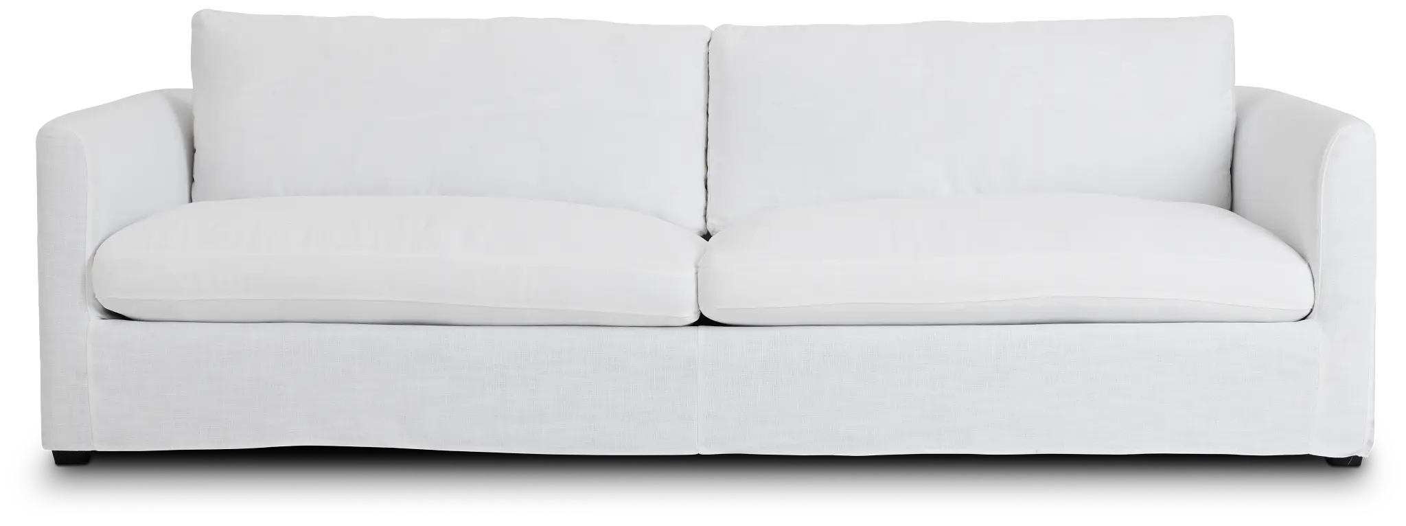 Willow 102" White Fabric Sofa Willow 102" White Fabric Sofa