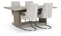 Madden Light Tone Rect Table & 4 Chairs