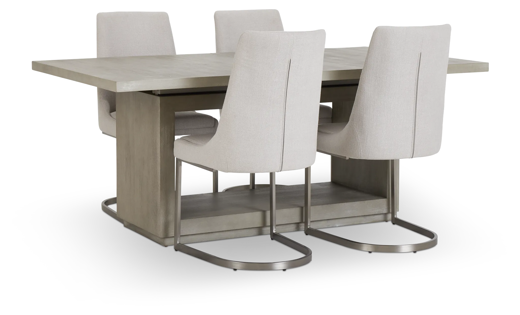 Madden Light Tone Rect Table & 4 Chairs