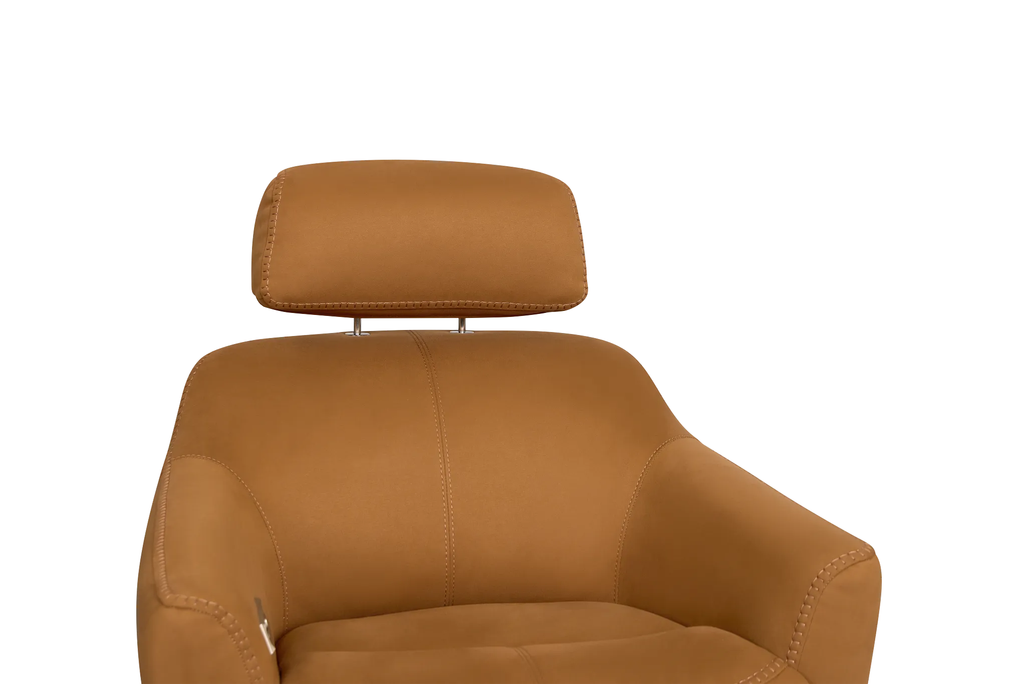 Aria Medium Brown Micro Power Swivel Recliner