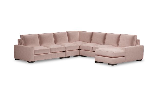 Edgewater Joya Light Pink Large Right Chaise Sectional