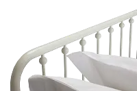 Rory White Metal Trundle Daybed