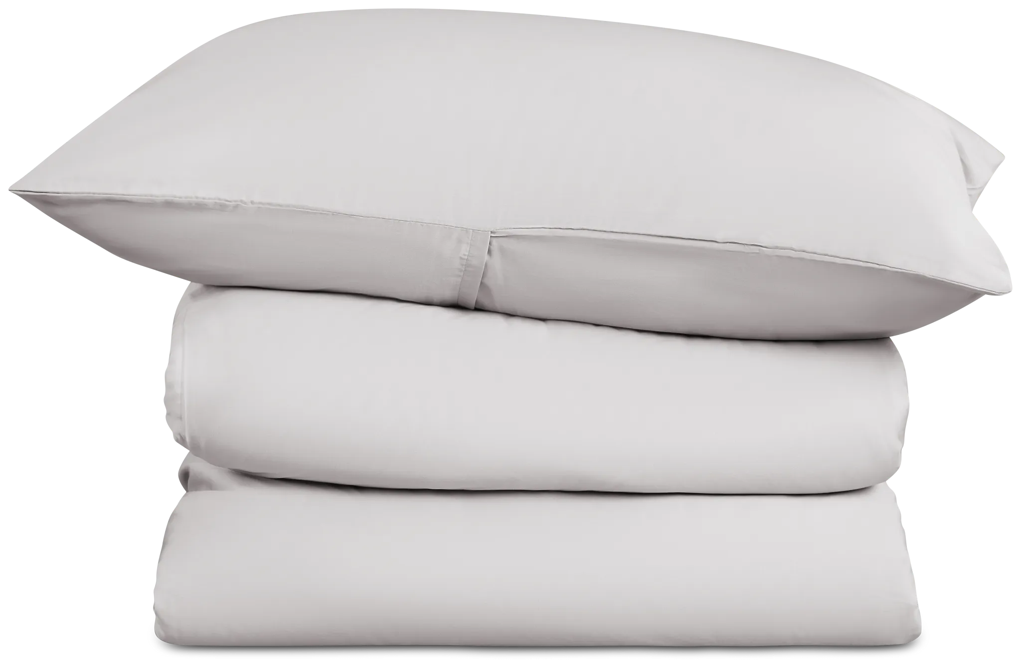 Rest & Renew Cotton Sateen Gray 300 Thread Duvet Set