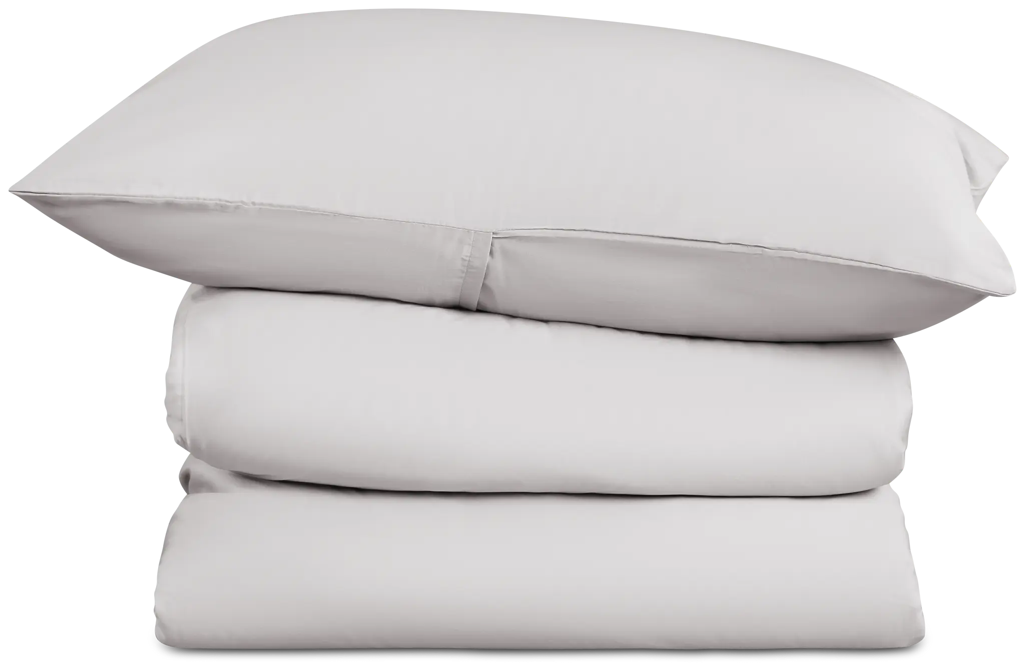 Rest & Renew Cotton Sateen Gray 300 Thread Duvet Set Rest & Renew Cotton Sateen Gray 300 Thread Duvet Set