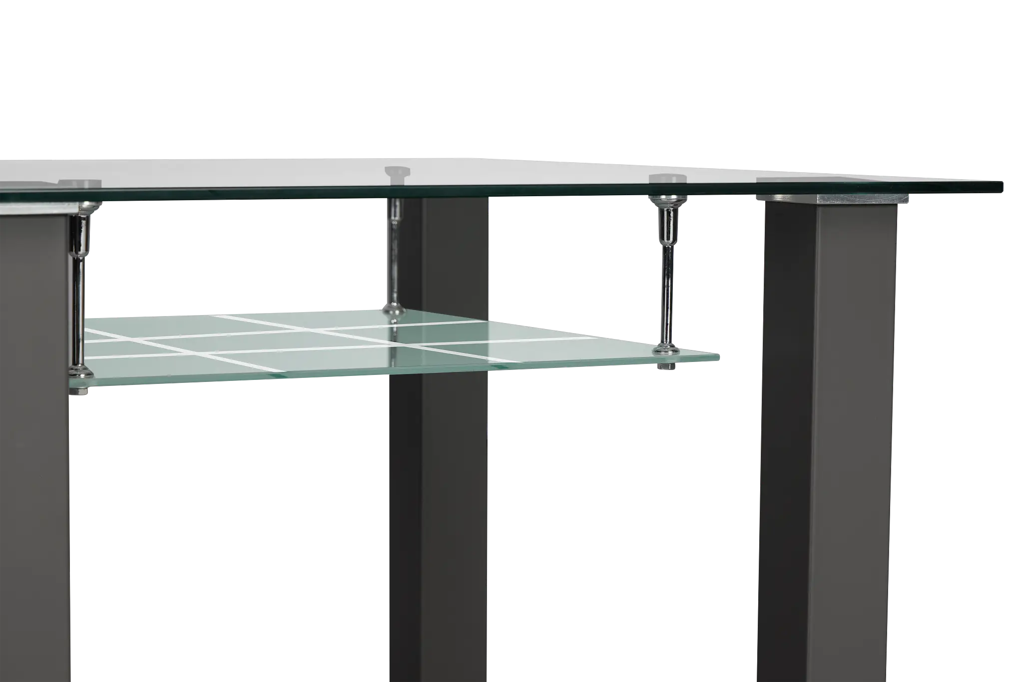 Vienna Dark Gray Glass Square High Dining Table Vienna Dark Gray Glass Square High Dining Table