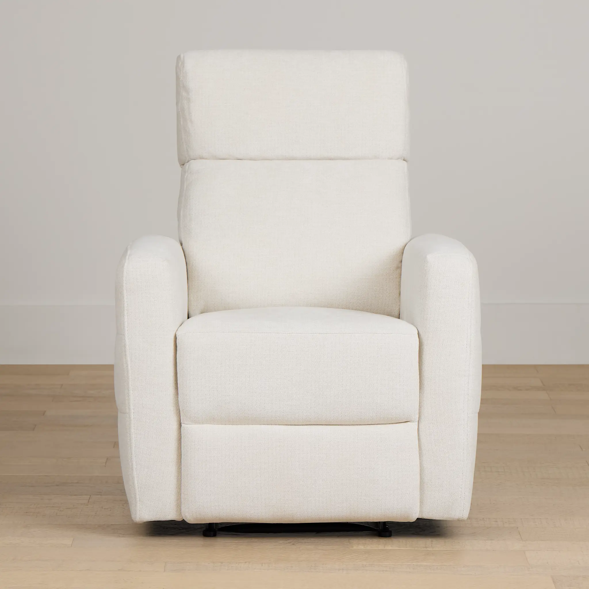 Rae White Fabric Recliner Rae White Fabric Recliner