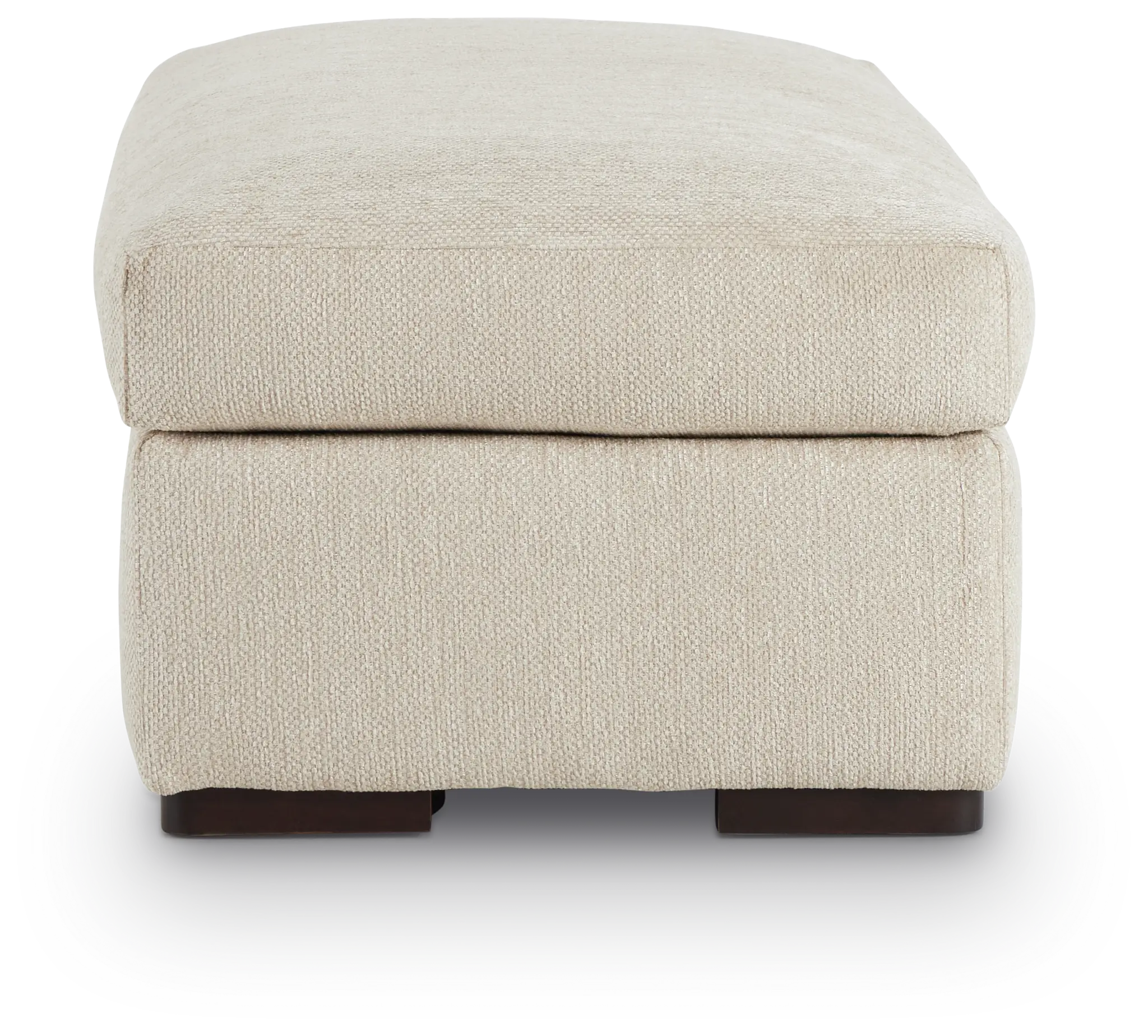 Alpha Beige Fabric Ottoman Alpha Beige Fabric Ottoman