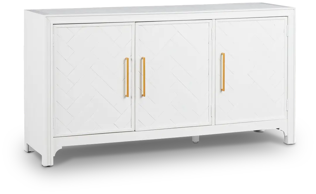 Alexia White 3 Door Cabinet Alexia White 3 Door Cabinet