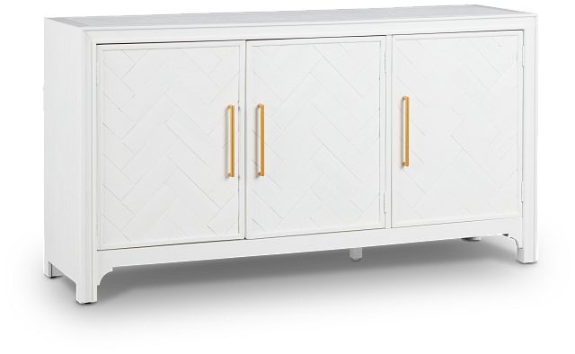 Alexia White 3 Door Cabinet