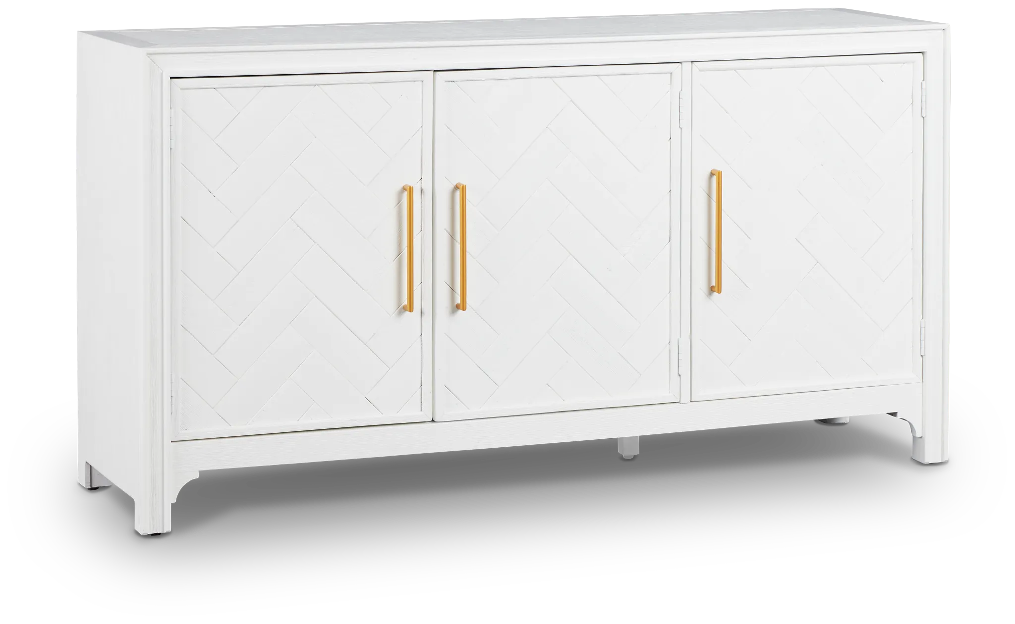 Alexia White 3 Door Cabinet