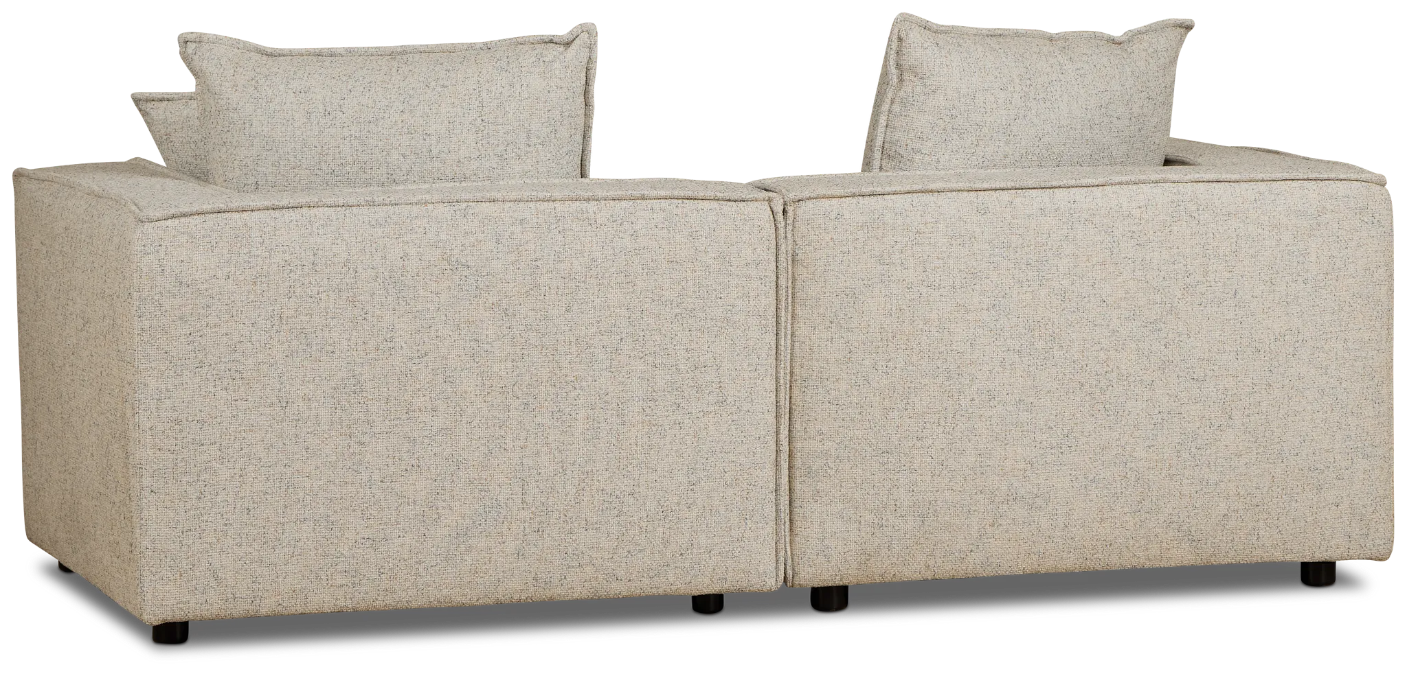 Tatum Beige Fabric 2-piece Modular Sofa