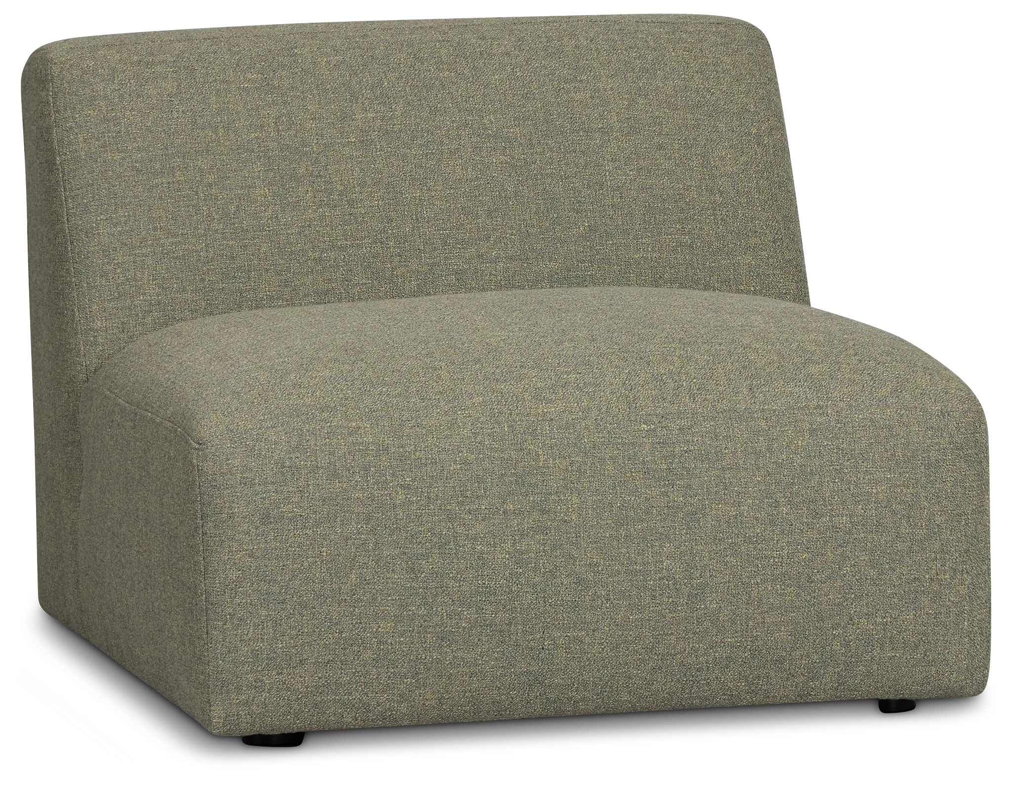 Baylor Green Fabric Armless Chair