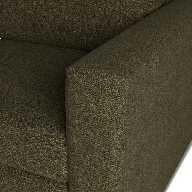 Citymod Green Fabric Right Chair