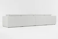 Destin Delray Pewter Fabric 6-piece Modular Sectional
